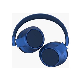 Fresh 'n Rebel Clam Fuse - Écouteurs avec micro - circum-aural - Bluetooth - sans fil - Suppresseur de bruit actif - vrai bleu