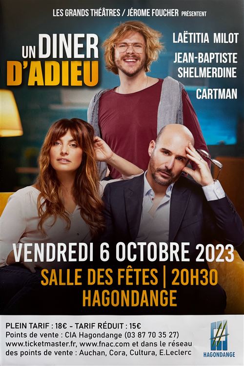 Affiche - Un Diner d'Adieu - Laëtitia Milot - Cartman - 40x60cm