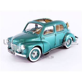 Voiture Miniature de Collection SOLIDO 1-18 - RENAULT 4CV Convertible -  1951 - Green Osmoy - 1806601 - Voiture - Achat & prix