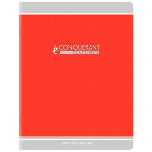 Cahiers Conqu&eacute;rant piq&ucirc;re - 17x22 cm - 32 pages - grands carreaux