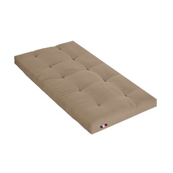 Matelas Futon Latex Taupe 90 x 190 cm - 1