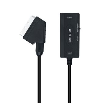 FGJCJ Cable Peritel HDMI, Adaptateur Peritel HDMI avec USB Câble,  Convertisseur Péritel vers HDMI, Convertisseur Vidéo Audio Peritel vers  HDMI