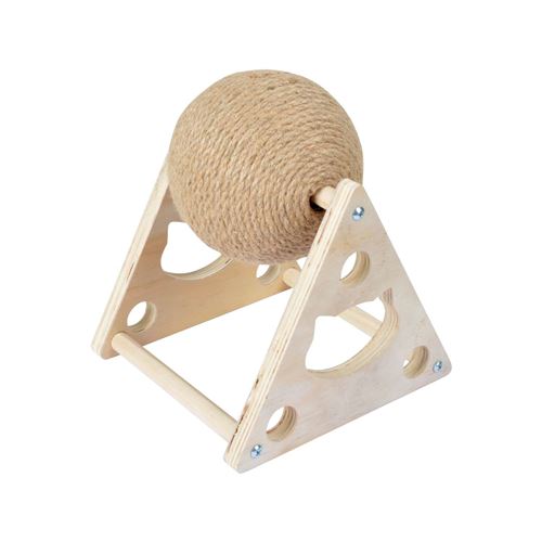 Comparer les prix de Love Story - Griffoir pour chat Malo avec boule rotative - Beige