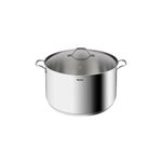 Tefal Intuition XL Grande Marmite Inox 28 Cm 8L - Induction, Garantie 5 Ans, Acier Inoxydable 18/10 Premium, Poignées Robustes & Couvercle Verre