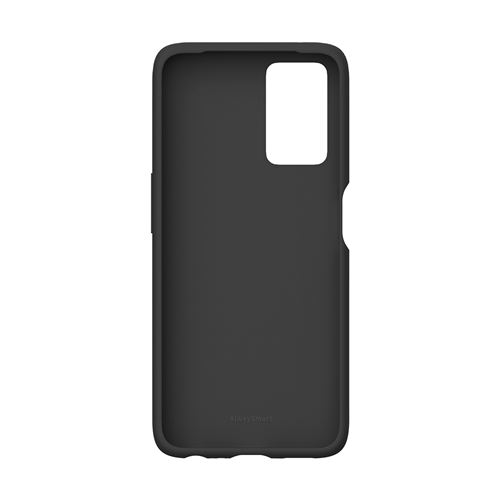 Coque Silicone Pour Oppo A76 / A96 - Cadre Galvanisé, Protection Anti-choc, Couleur Noire