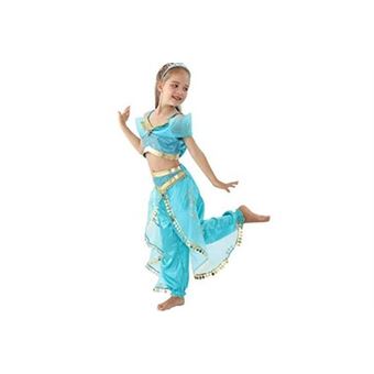 Déguisement danseuse orientale bleue fille 