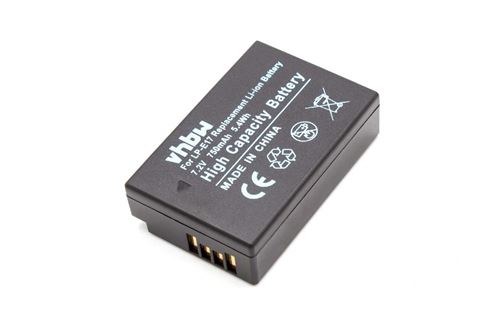 Vhbw Batterie compatible avec Canon EOS 800D, 200D, 770D, 250D, 850D, 750D, 760D, 8000D appareil photo (750mAh, 7,2V, Li-ion)