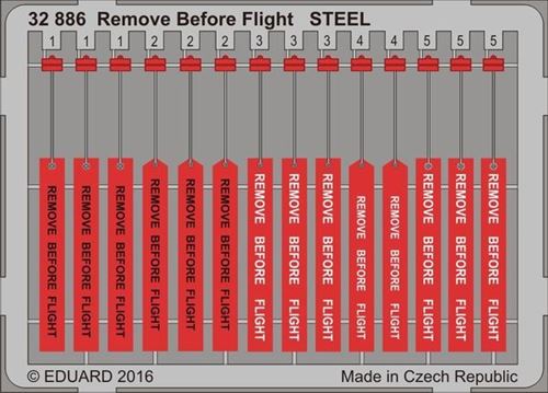 Remove Before Flight Steel - 1:32e - Eduard Accessories