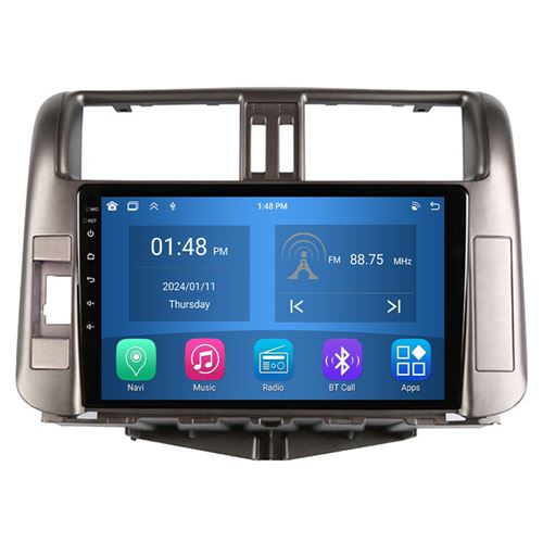 Autoradio RoverOne® Bluetooth CarPlay Android Auto Navigation 4Go RAM 64Go ROM pour Toyota Land Cruiser Prado 150 2009-2013