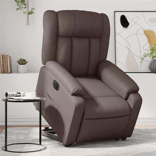 Vidaxl Marron Fauteuil Inclinable Électrique - Similicuir - Image 2