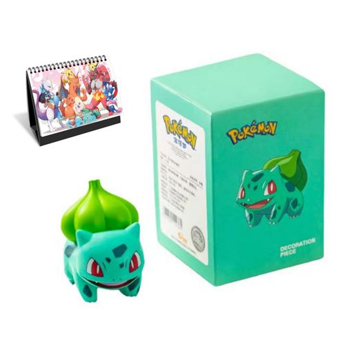 Figurine Pokémon Bulbasaur 5.7 cm avec Calendrier Pokémon 2022 en français