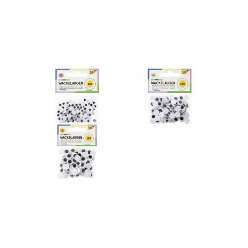 folia Yeux mobiles, rond, 7 mm, non autocollant
