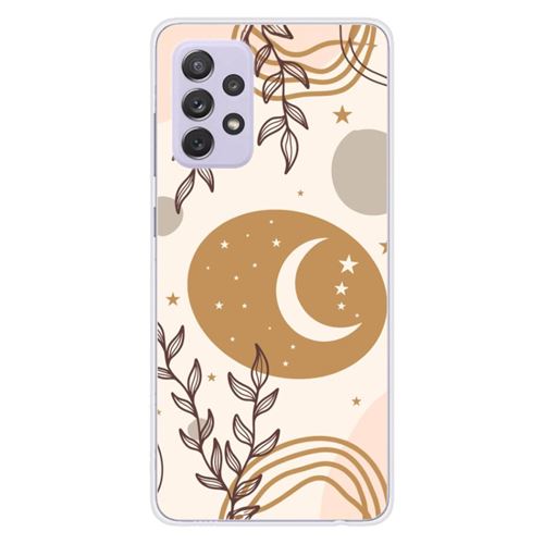 Coque en silicone imprimée compatible Samsung Galaxy A72 5G Lunaison