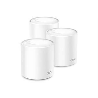 TP-Link Deco X50 - Système Wi-Fi (3 routeurs) - jusqu'à 6500 pieds carrés - maillage - GigE - 802.11a/b/g/n/ac/ax - Bi-bande