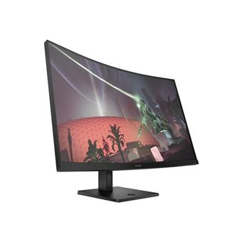 OMEN by HP 32c - Écran LED - jeux - 31.5" - 2560 x 1440 QHD @ 165 Hz - VA - 400 cd/m² - 3000:1 - 1 ms - 2xHDMI, DisplayPort - noir