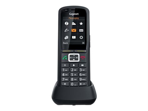 Gigaset R700H Pro - Extension du combiné sans fil - avec Interface Bluetooth - DECT\GAP\CAT-iq - noir