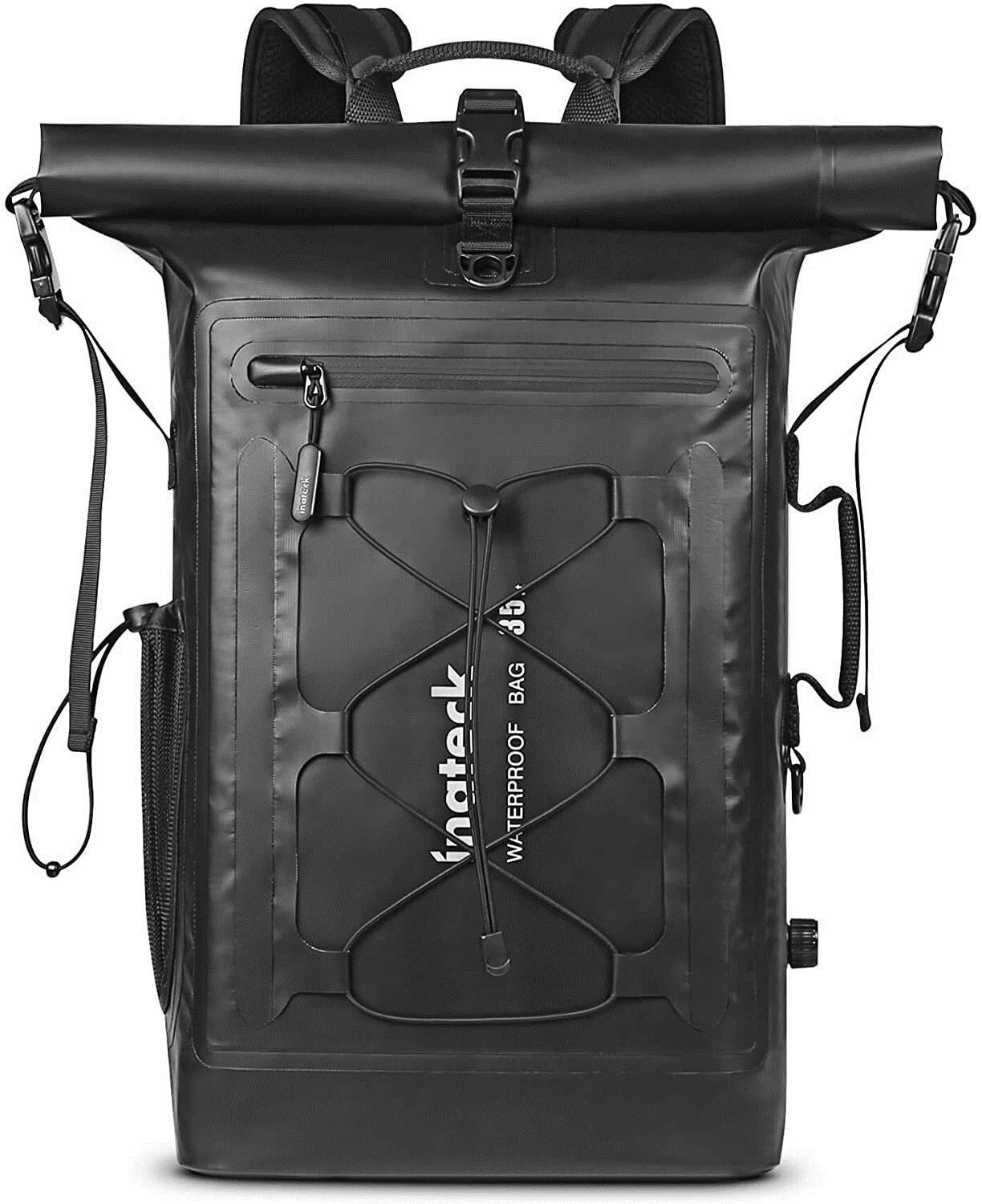 Sac à Dos Vélo Lixada - Capacité Extensible 20-35 L, Tissu 900D Résistant, Bandes Réfléchissantes - Gris - 3