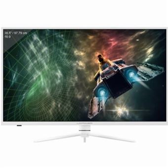 LC Power - Écran LED - incurvé - 38.5" - 2560 x 1440 QHD @ 165 Hz - VA - 350 cd/m² - 3000:1 - DisplayHDR 400 - 1 ms - 2xHDMI, 2xDisplayPort - blanc