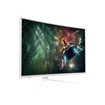 LC Power - Écran LED - incurvé - 38.5" - 2560 x 1440 QHD @ 165 Hz - VA - 350 cd/m² - 3000:1 - DisplayHDR 400 - 1 ms - 2xHDMI, 2xDisplayPort - blanc