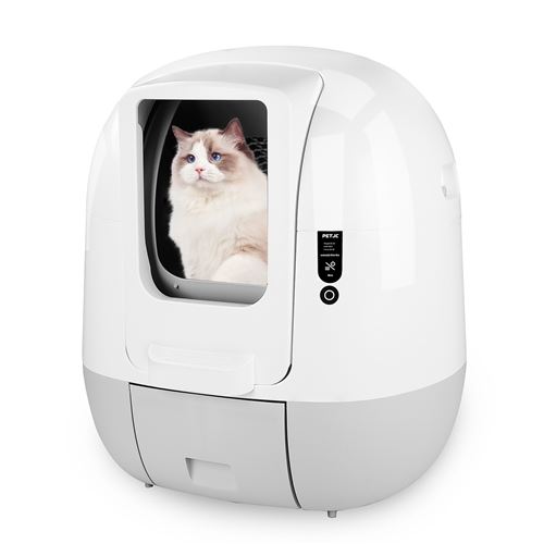 Comparer les prix de Bac à Litière Auto électrique pour Chat, Litière robot connectée-Maison de Toilette , Litière à Nettoyage Auto-APP control