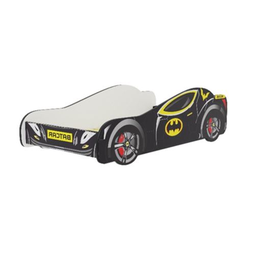 Non Communiqué Noir Lit Simple Batmobile 160X80