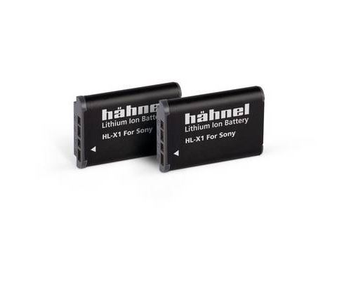 Hähnel HL-X1, 2er Batterie pour appareil photo Remplace laccu dorigine NP-BX1 3.6 V 1170 mAh