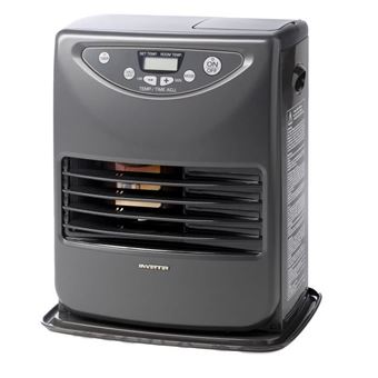 Poele a pétrole électronique  3018 - 3000W - Thermostat - Allumage piezoélectrique - Acier noir - 1