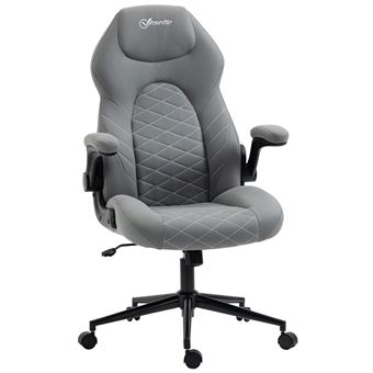 Chaise de bureau cool fauteuil pivotant ergonomique avec accoudoirs, chaise  dactylo à roulettes réglable en hauteur, mesh gris - Conforama