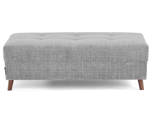 Non Communiqué Rune - Pouf En Velours Texturé - Gris