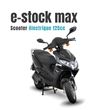 e-stock max - noir brillant - Scooter électrique 125cc easy-Watts - 4 000 Watts - 72 V 56 Ah (4 kWh) - 65 à 90 km d'autonomie