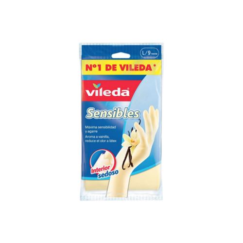 Paire de gants VILEDA extra-fins arome vanille - Taille L