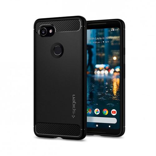Coque Google Pixel 2 XL Spigen Rugged Armor noir