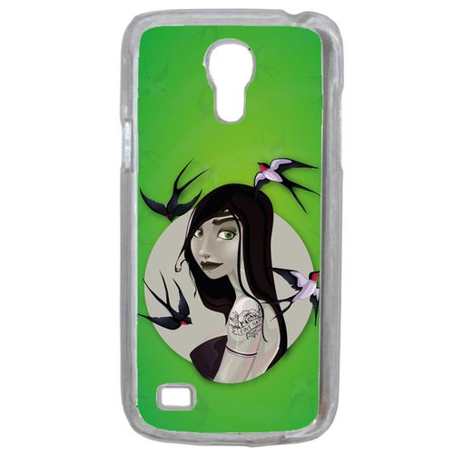 Coque Illustration Fond Vert Compatible Samsung Galaxy S4 Mini Transparent