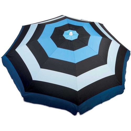 Parasol 180cm noir/bleu