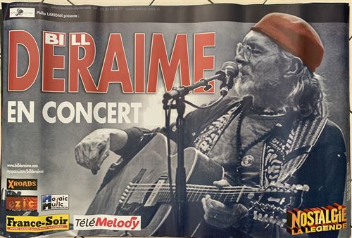 Bill DERAIME - En concert - 80x120cm - Affiche