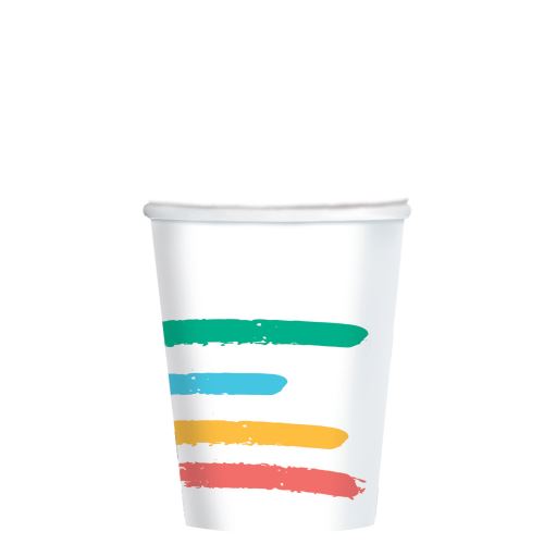 Amscan tasses de fête 250 ml carton 8 pièces