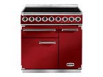 Falcon PKR 900 Deluxe - Cuisinière (four à deux étages) - pose libre - largeur : 90 cm - profondeur : 67 cm - hauteur : 91.2 cm - avec système auto-nettoyant - Rouge cerise