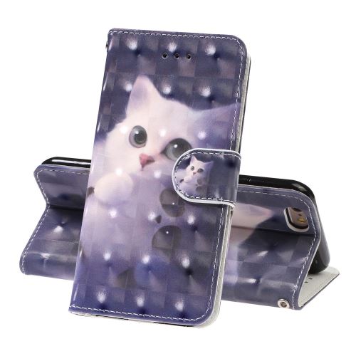 Etui en PU décor spot chat pour votre Apple iPhone 6/6s