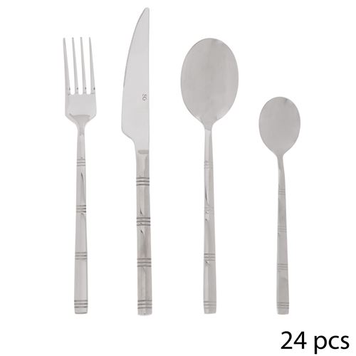 Ménagère 24 pièces Borah - Inox