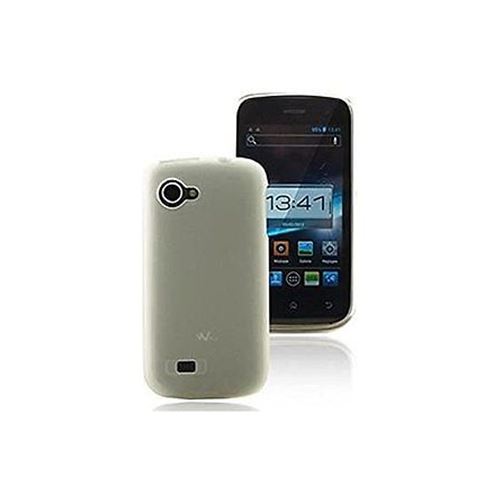 Coque de protection mocca design gel frost blanche pour huawei ascend p6