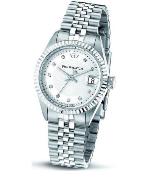 Philip Watch Montre Femme R8253597502 Argent, Blanc