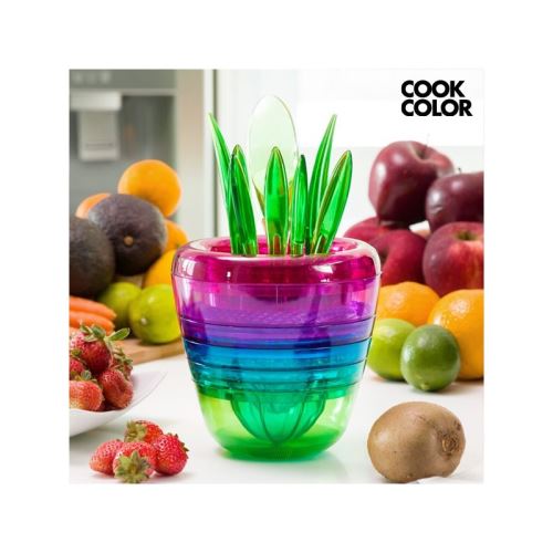 Ustensiles de Cuisine Empilables Multi Tool Fruit Cook Color