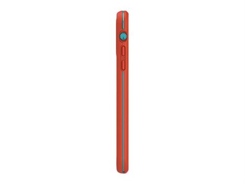 LifeProof Fre - Beschermende waterdichte behuizing voor mobiele telefoon - vurige lucht (aqua/roodoranje) - voor Apple iPhone 11