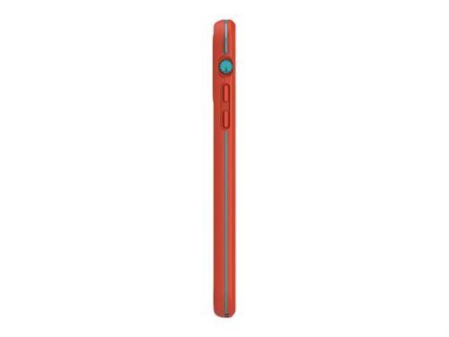 LifeProof Fre - Étui de protection étanche pour téléphone portable - ciel de feu (aqua/rouge orange) - pour Apple iPhone 11