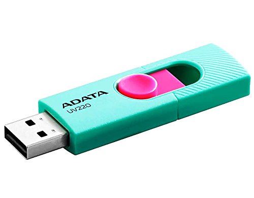 Adata Uv220 16go Usb 2.0 Capacity Rose, Turquoise Lecteur Usb Flash - Lecteurs Usb Flash (16 Go, 2.0, Connecteur Usb Type-a, Slide, 7,5 G, Rose, Turquoise)