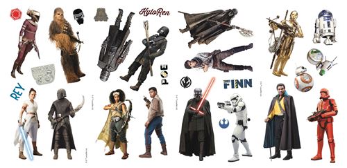 RoomMates stickers muraux Star Wars: The Rise of Skywalkervinyle 28 pièces