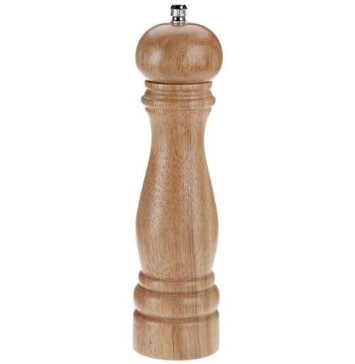 Moulin à poivre en bois massif clair - H 22 cm