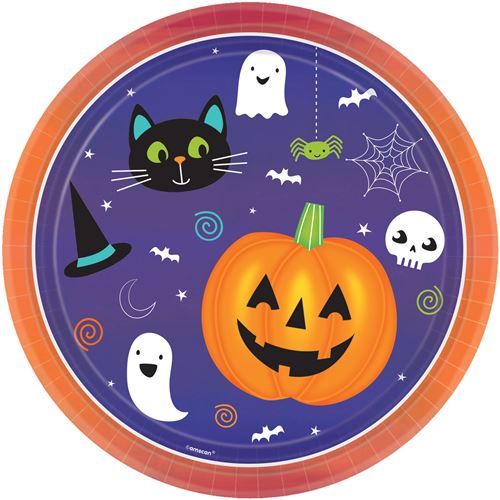 Amscan planches de fête Halloween 22,8 cm carton violet 8 pièces