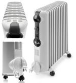 De'Longhi RadiaS TRRS 1225 - Radiateur à huile - mobile - 2500 Watt - blanc