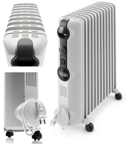 DeLonghi Radia Radiateur bain d’huile, Gris
